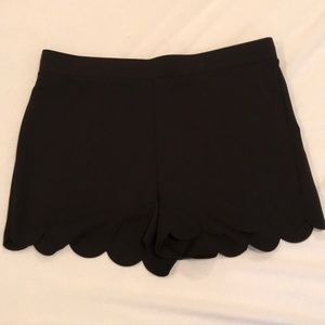 Express high wasted scalloped shorts